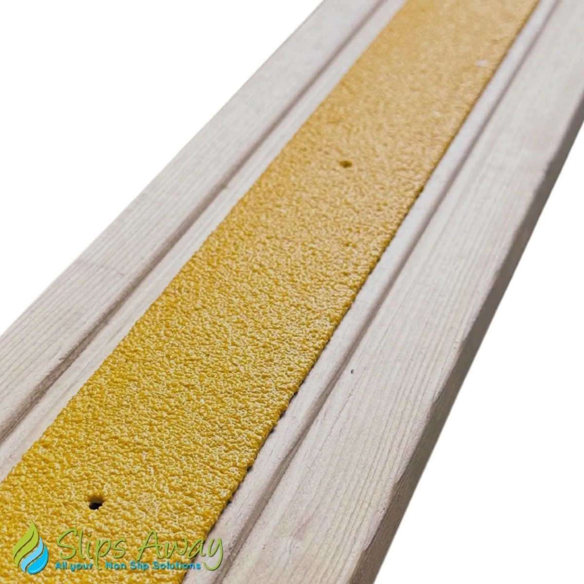 50mm Wide Non-Slip Anti-Skid Decking Strips - Safety and Style for Outdoor Space - YELLOW