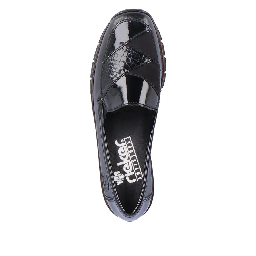 53785-00 Patent Black Slip On