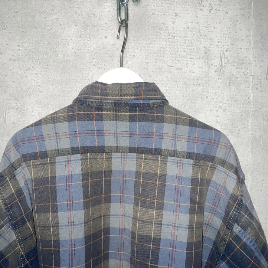 60-70'S FRANCE製 / COTTON FLANNEL CHECK PATTERN SHIRT