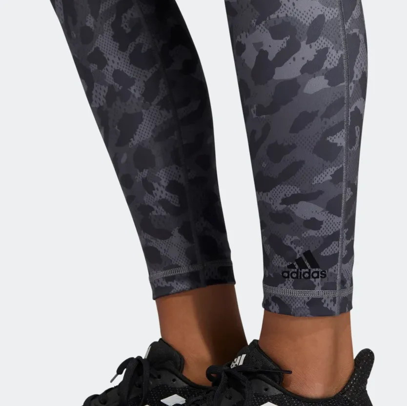 Adidas Believe This 2.0 Graphic Long Tights Grey Three Black GP7667