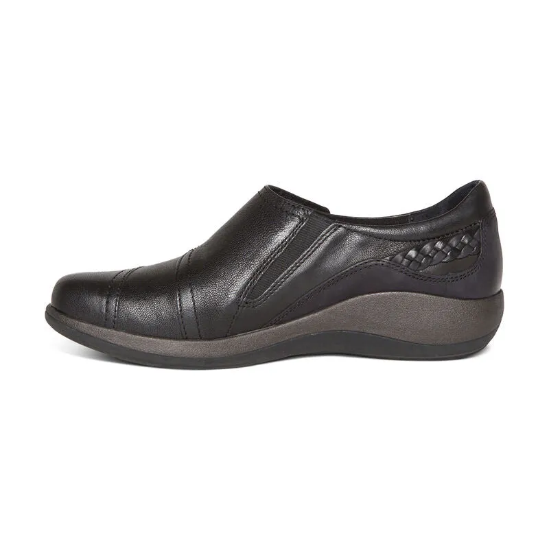 Aetrex Women's Karina Monk Strap Shoe - Black DM500