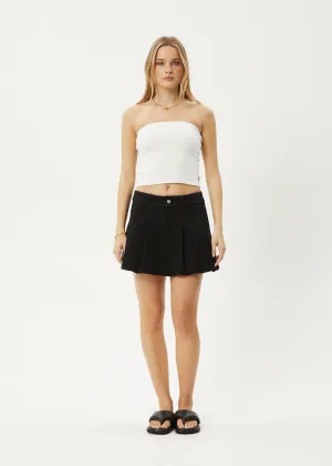 AFENDS Womens Mika - Pleat Mini Skirt - Black