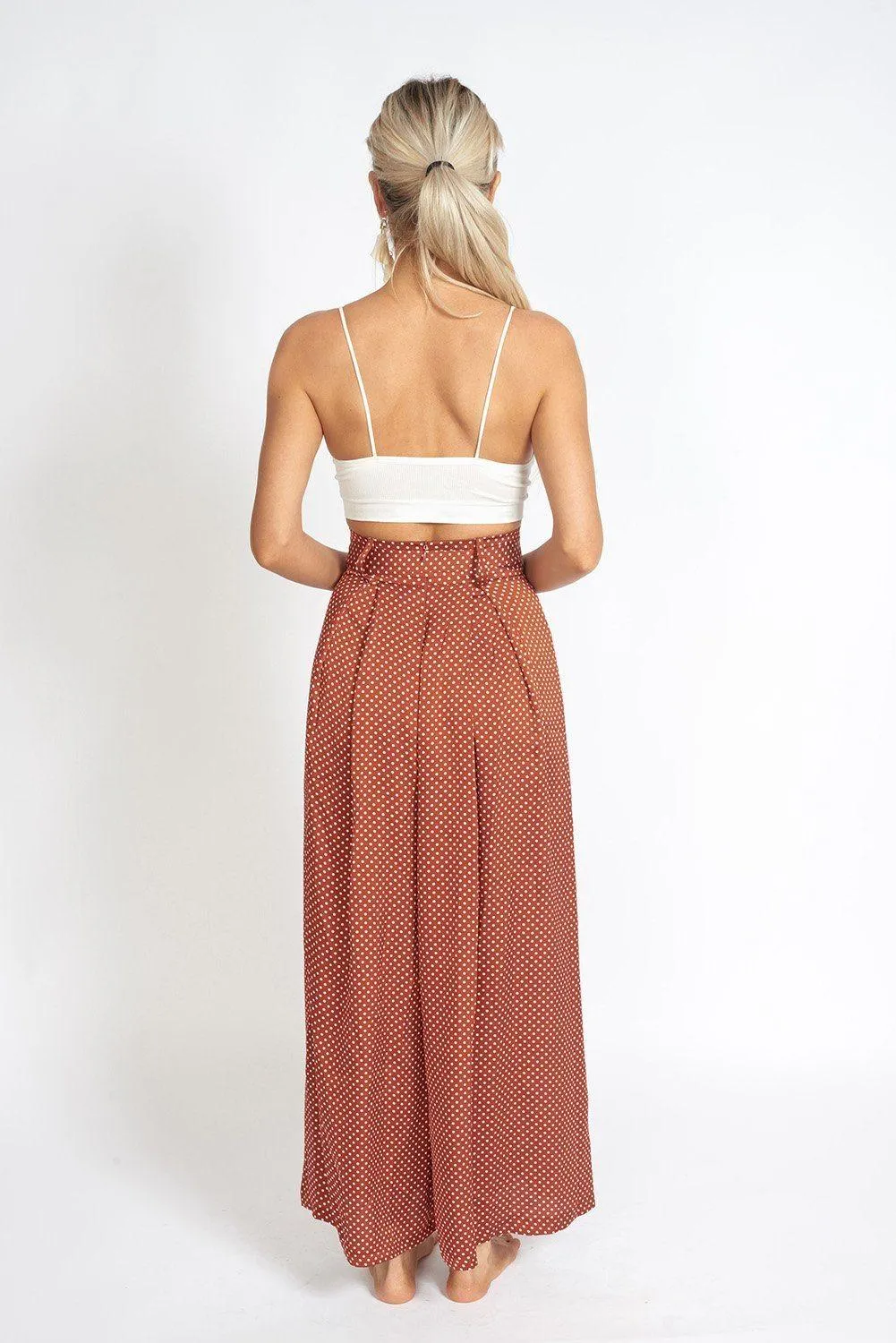 Alessandra Wide Leg Slit Pants