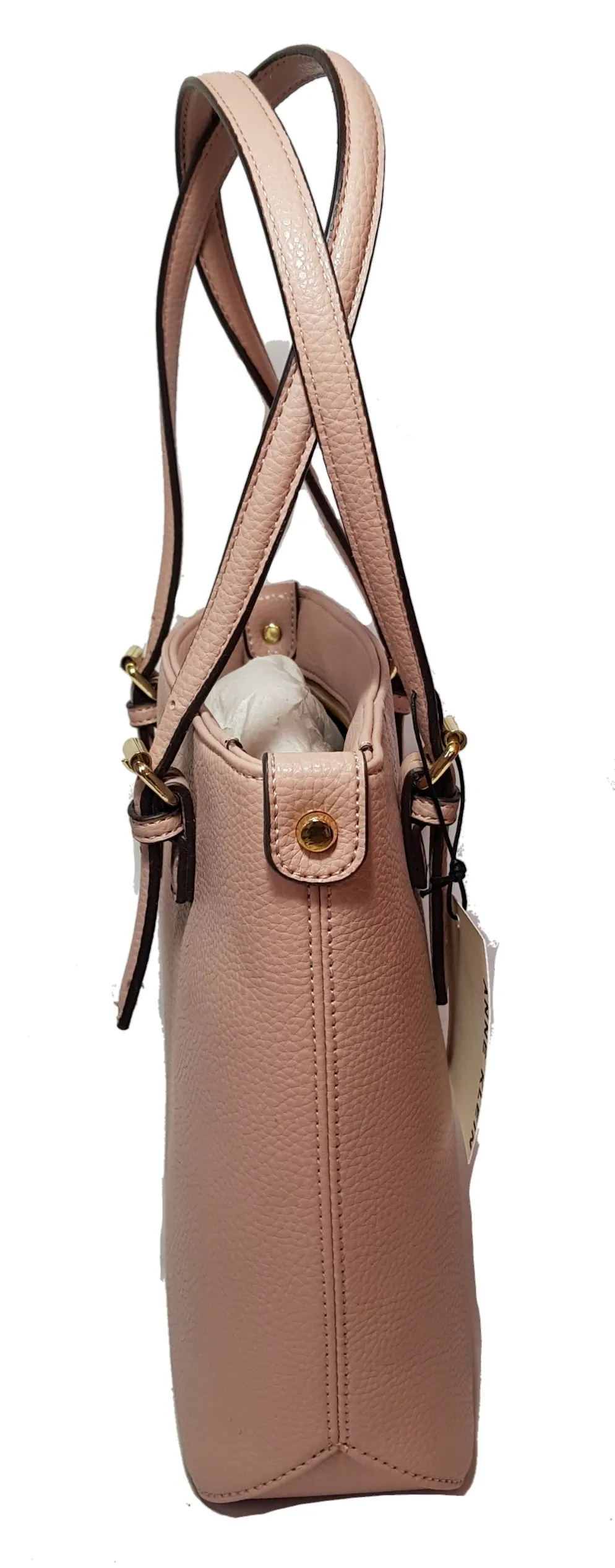 Anne Klein Mauve Leatherette Shoulder Bag | Brand New |