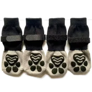 Anti-Skid Black And Gray Socks