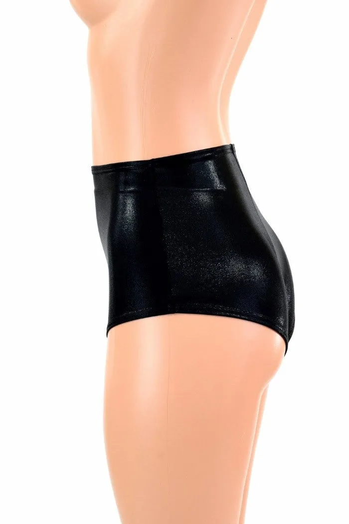 Black Mystique High Waist Siren Shorts