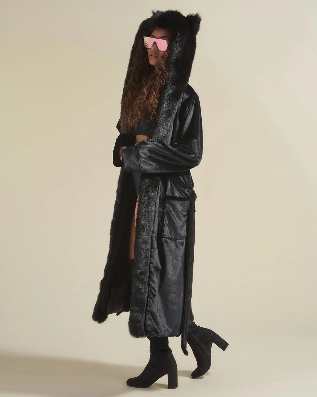 Black Panther Classic Faux Fur Style Robe | Women's