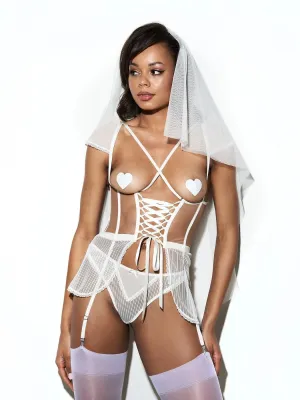 BRIDAL HARNESS CORSET "HONEY MOON"