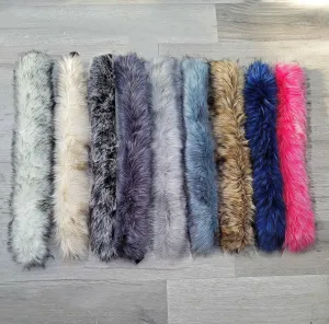 BY ORDER Faux Fur Vegan Trim Hood 60-80 cm, Faux Fur Collar Trim, Fur Fabric, Fur Ruff, Faux Fur Hood, Hood Fur Jacket, Fur stripe, Fur Trim