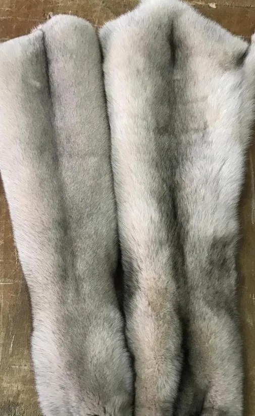 BY ORDER Rare Luxury BLUEFROST Fox Fur Trim Hood, Fur collar trim, Silver Fox Fur Collar, Fur Scarf, Fur Ruff, Fox Fur Hood, Blue fox fur