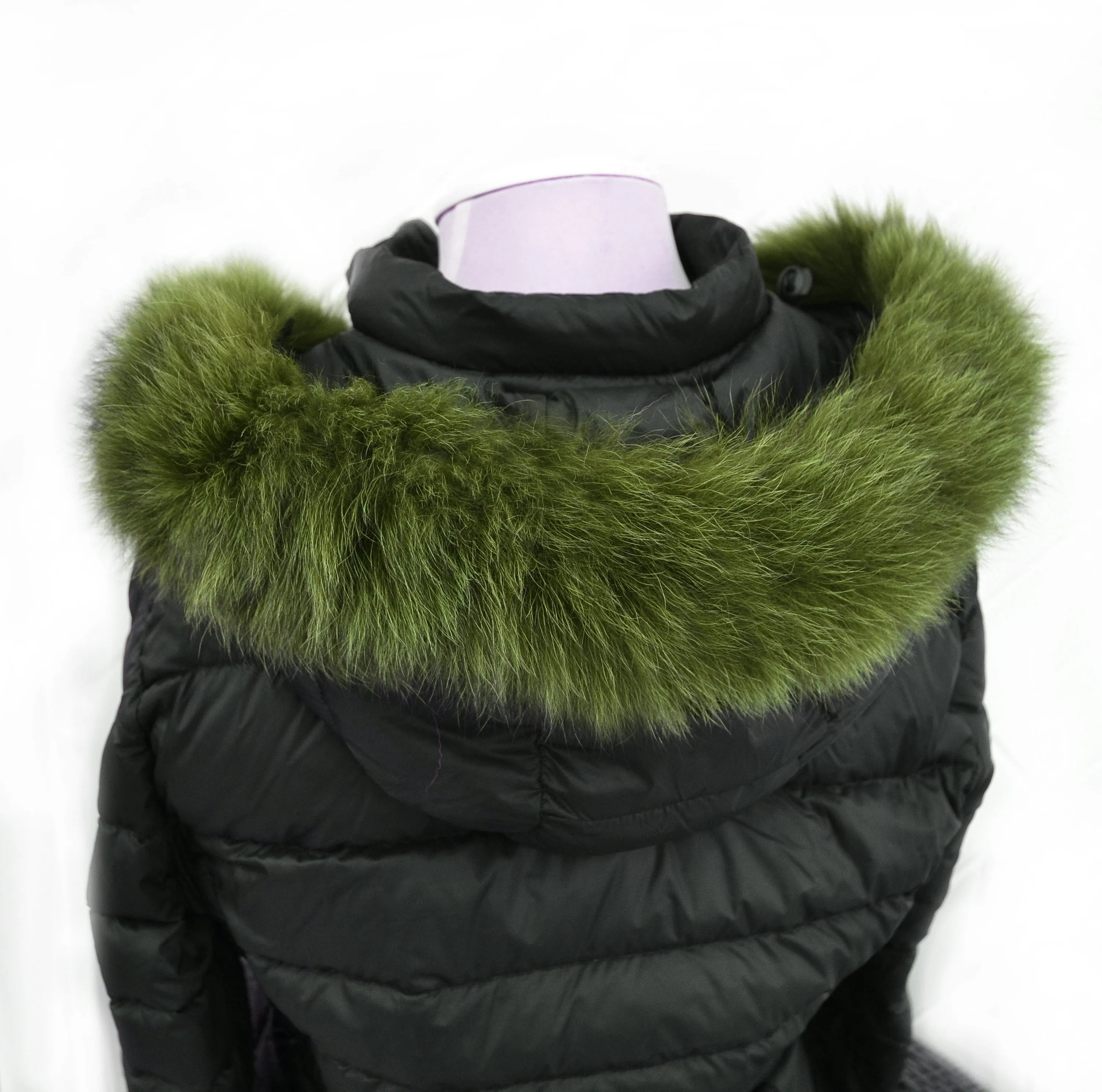 BY ORDER, Real Fox Fur (Tail) Trim Hood, Fur collar trim, Fox Fur Collar, Fur Scarf, Fur Ruff, Fur Hood, Fur stripe, Coat Trim, Purple