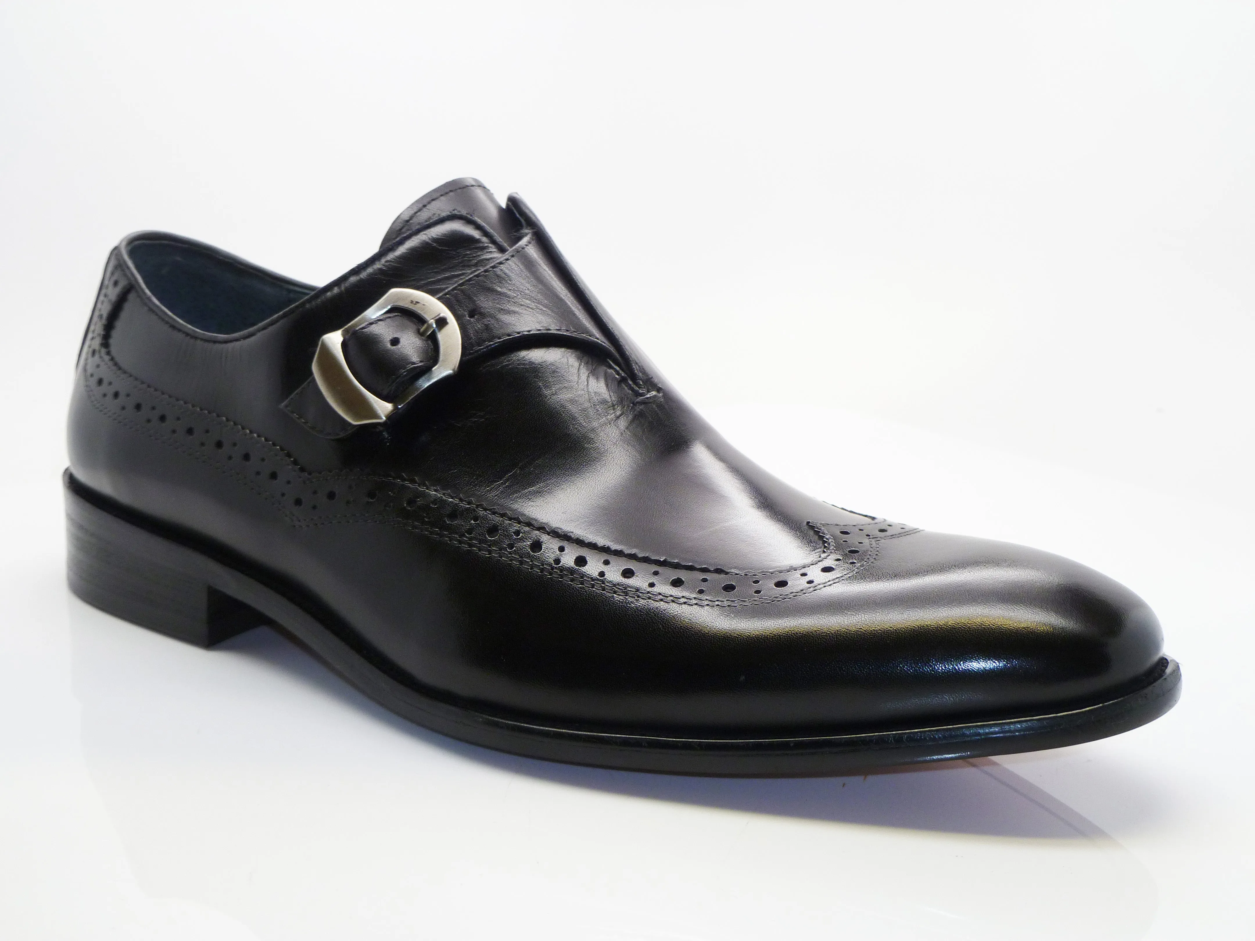 Calfskin Monkstrap Shoe Black