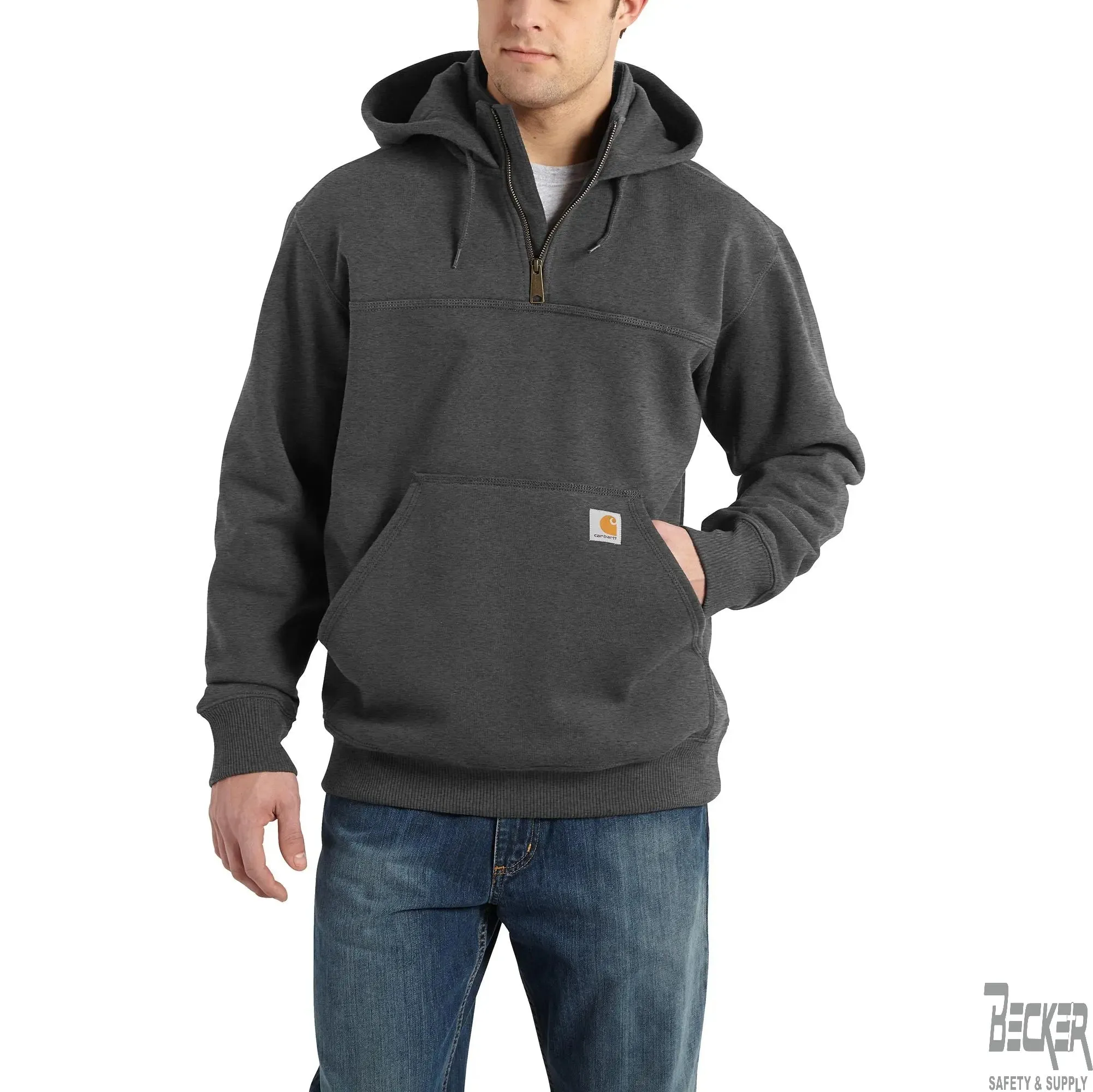 CARHARTT - Rain Defender Loose Fit Heavyweight Quarter Zip Hoodie