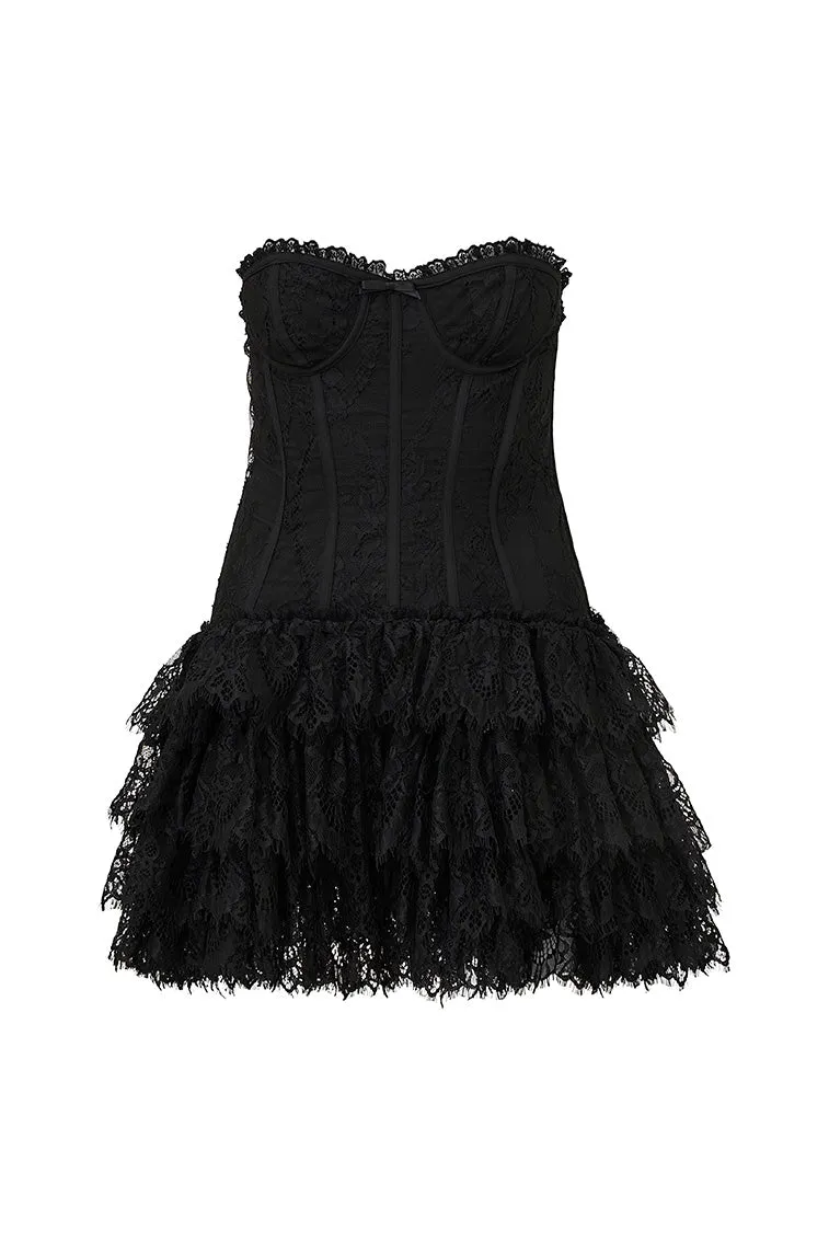 Carlene Lace Bustier Mini Dress