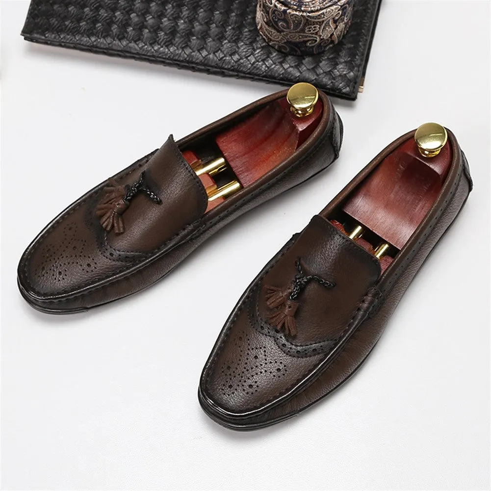 Carving Wingtip Casual Loafer for Men