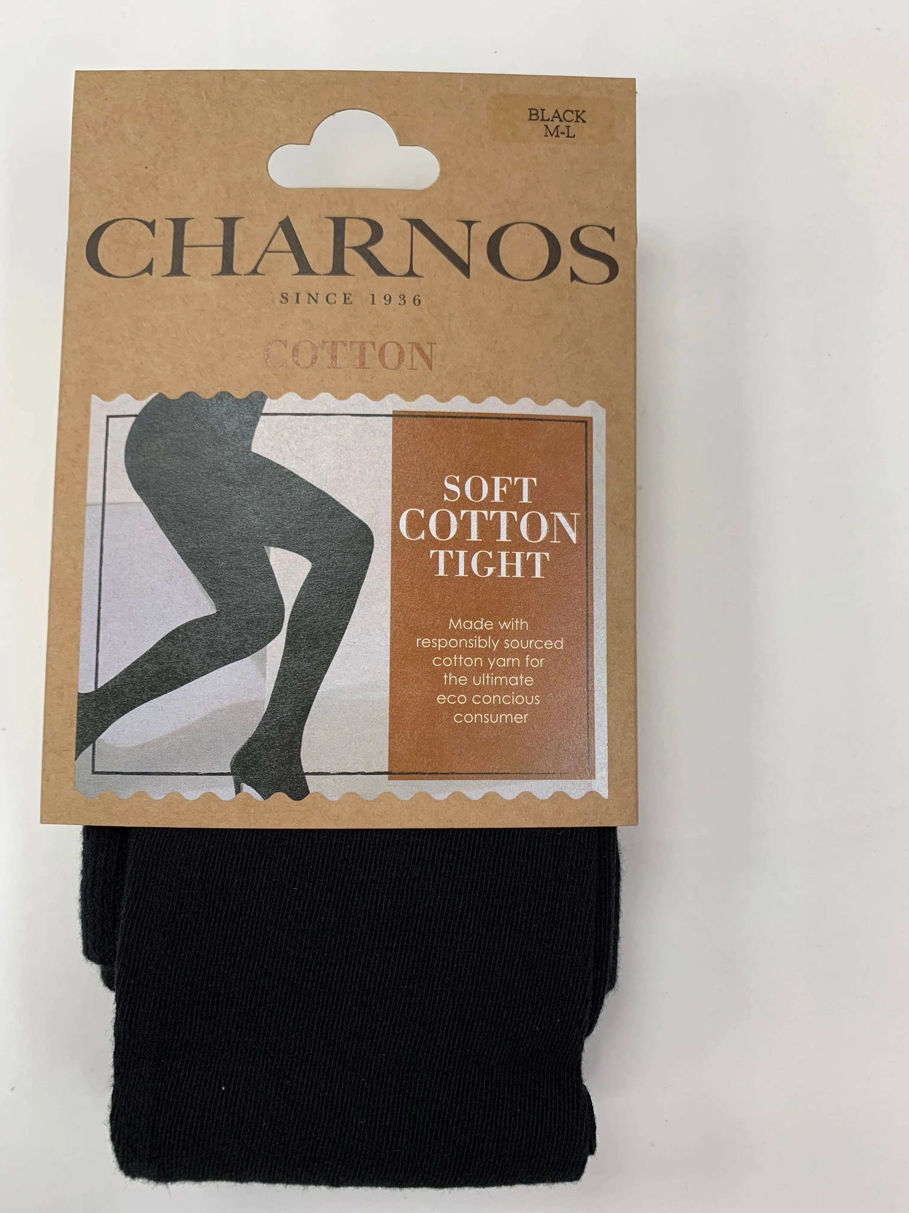 Charnos Plain Soft Cotton Opaque Tights