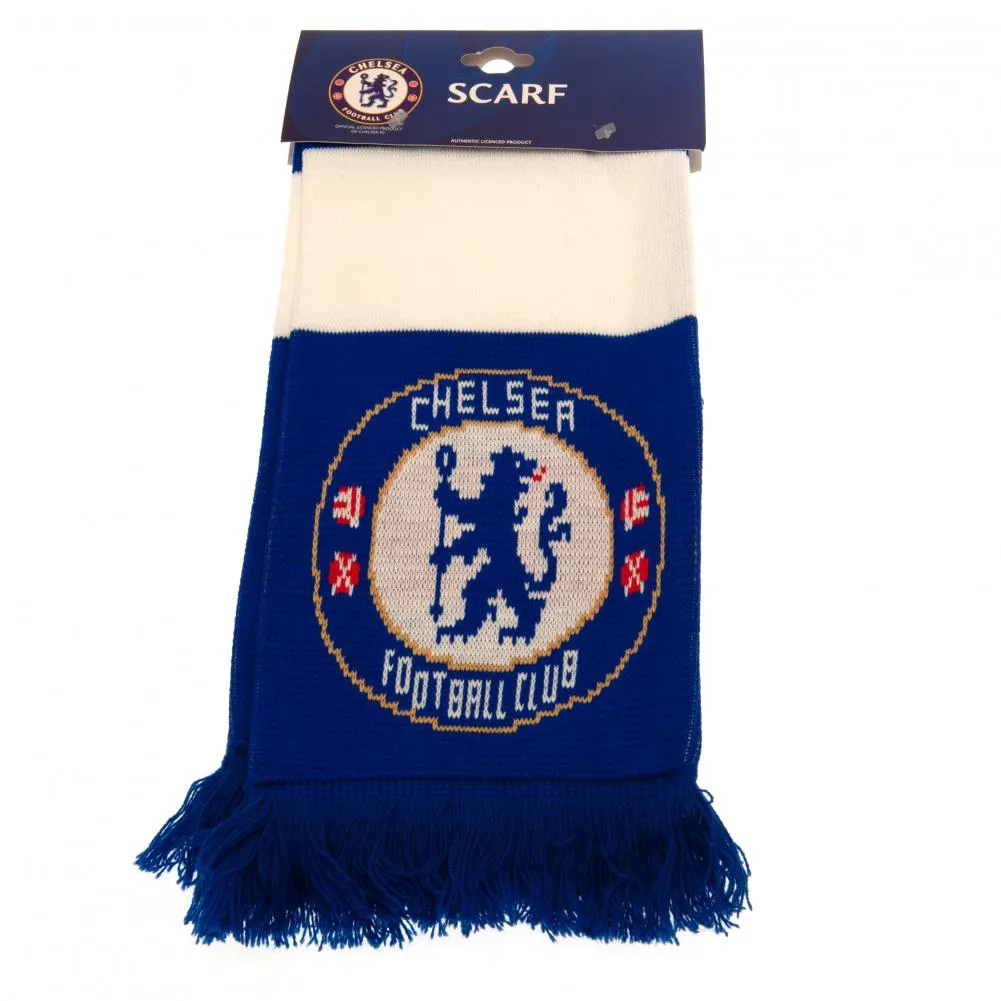 Chelsea FC Bar Scarf - Royal Blue and White Design