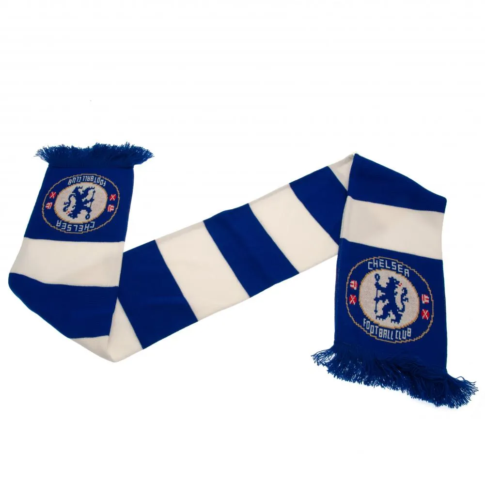 Chelsea FC Bar Scarf - Royal Blue and White Design