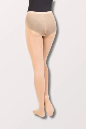 Children's TotalSTRETCH Footed Dance Tights (Elastic Waistband) - Jazzy Tan