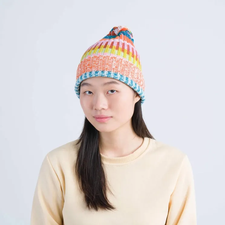 Chunky Rainbow Beanie