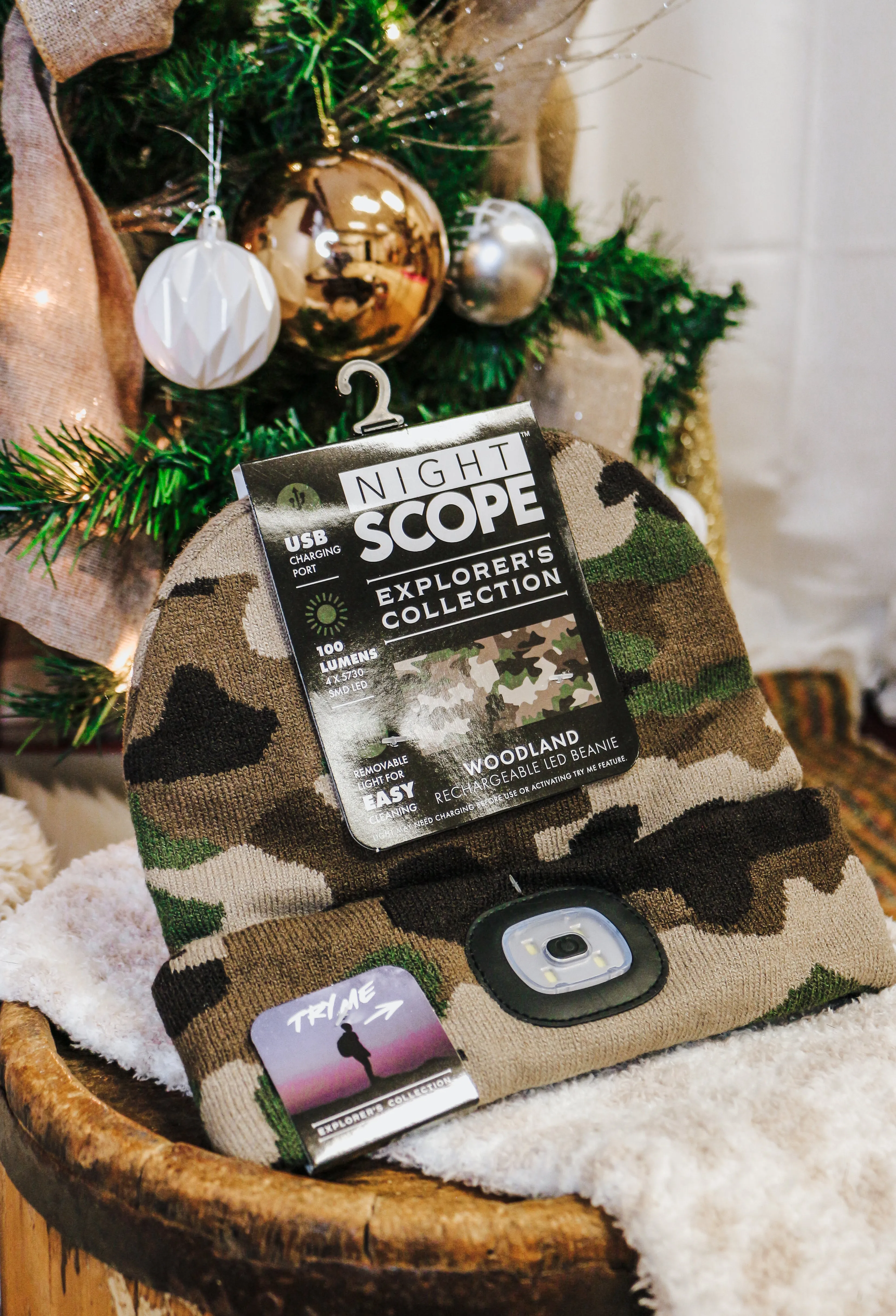 Classic Camo Night Scope Explorers Collection Knitted Beanie