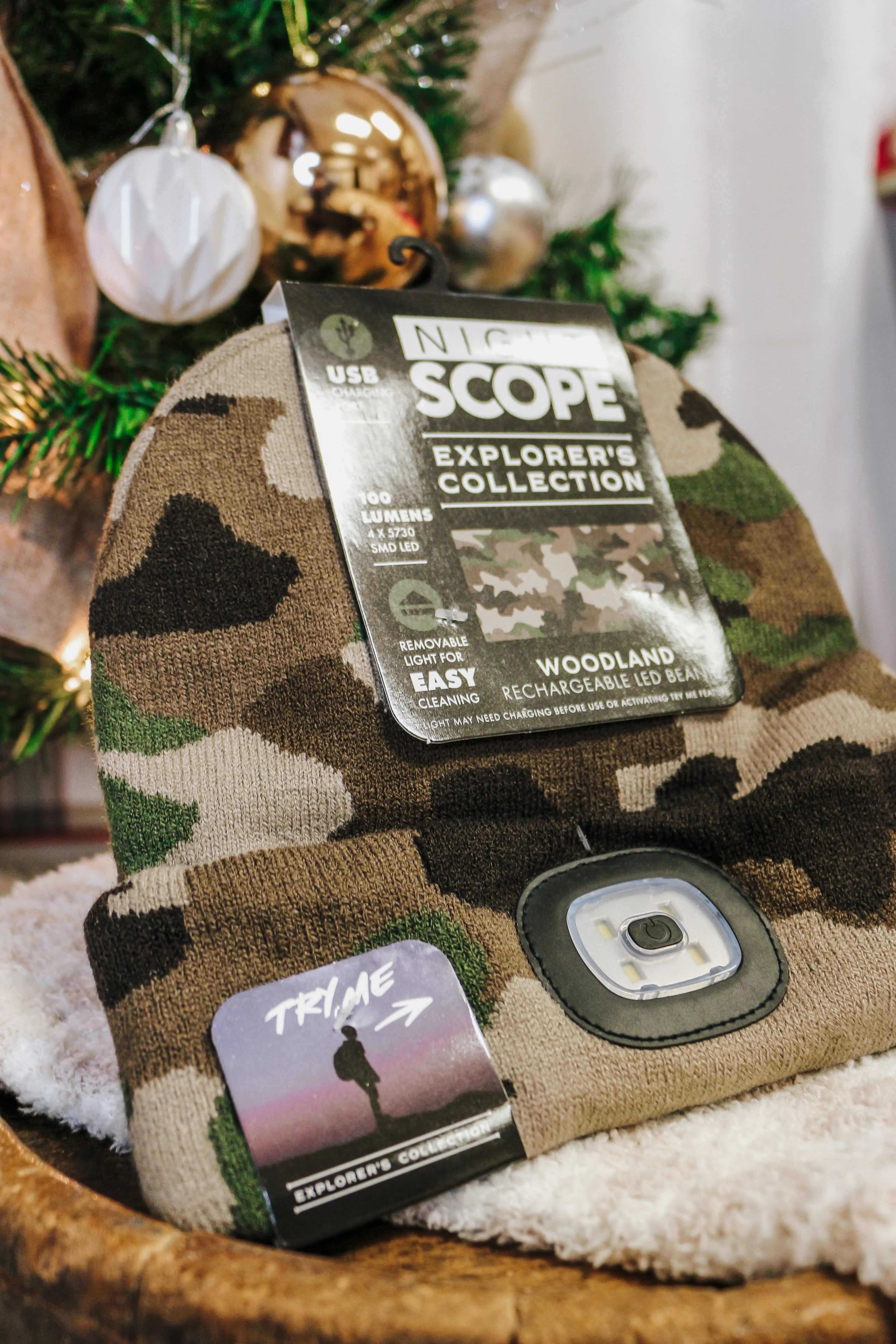 Classic Camo Night Scope Explorers Collection Knitted Beanie