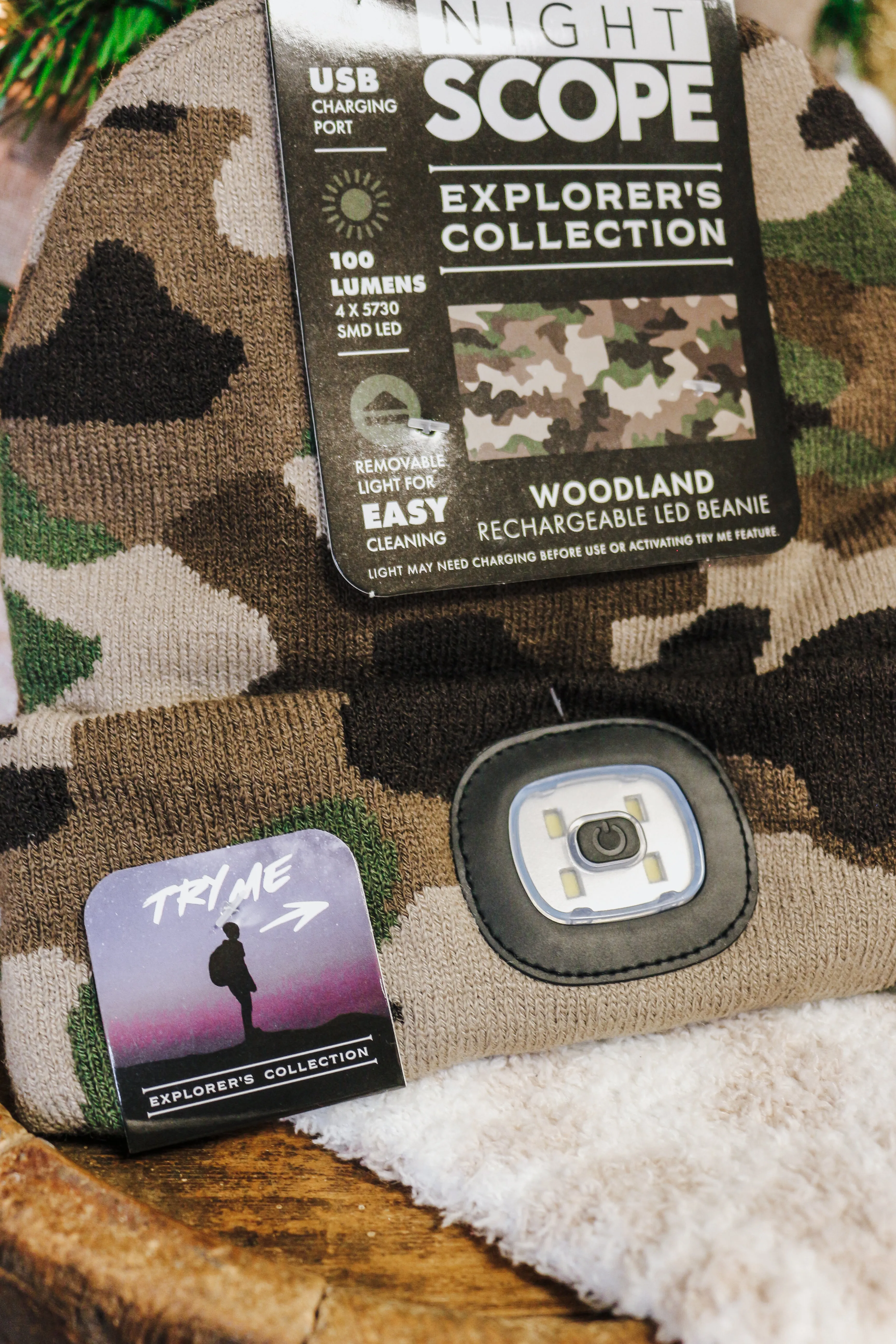 Classic Camo Night Scope Explorers Collection Knitted Beanie