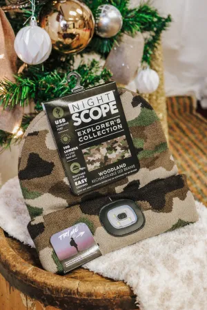 Classic Camo Night Scope Explorers Collection Knitted Beanie