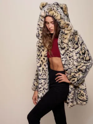 Classic Ocelot Luxe Faux Fur SpiritHood Coat