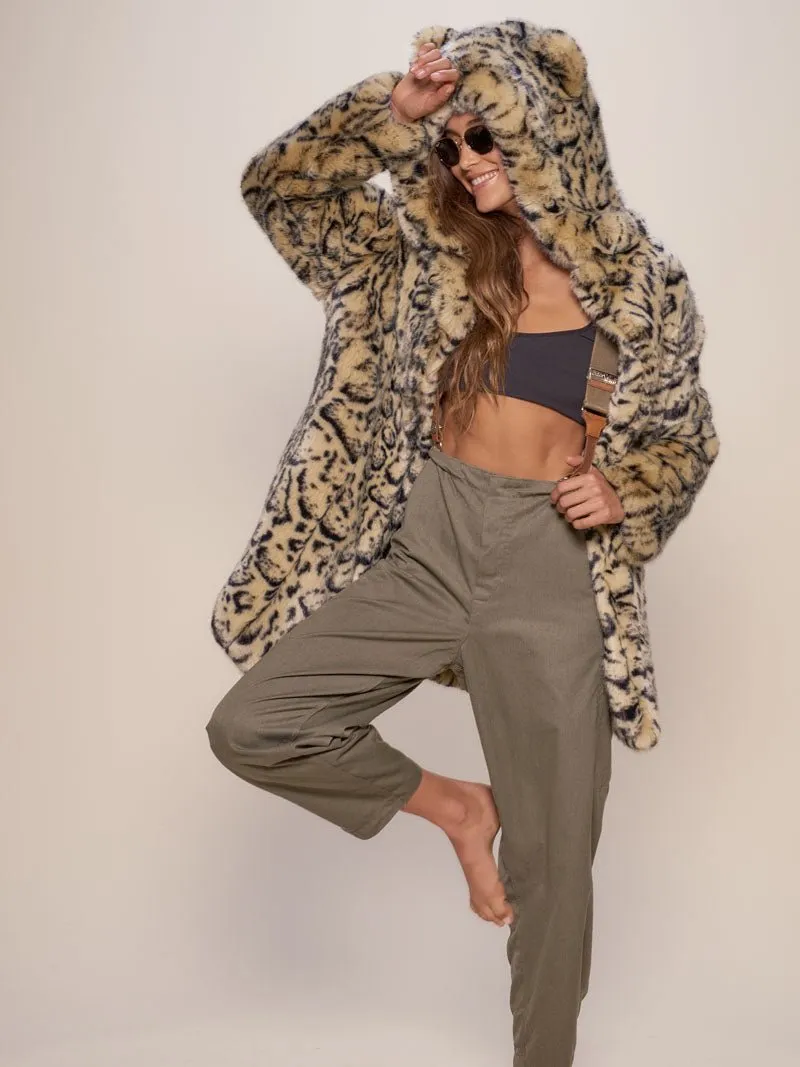 Classic Ocelot Luxe Faux Fur SpiritHood Coat