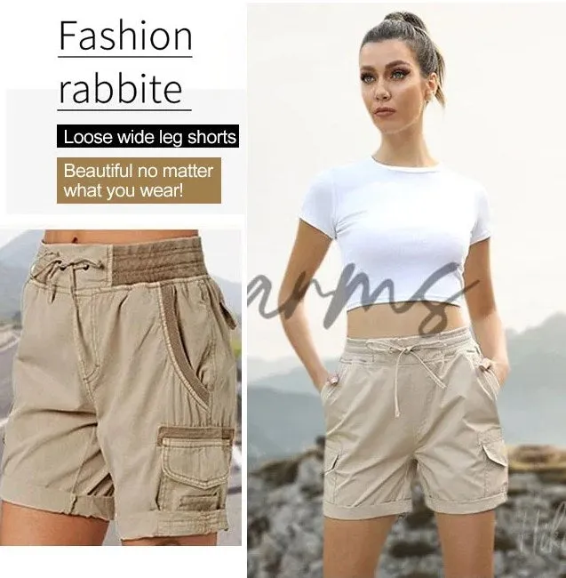 🎁Clearance Sale 49% OFF⏳Popular High Waist Women's Cargo Shorts