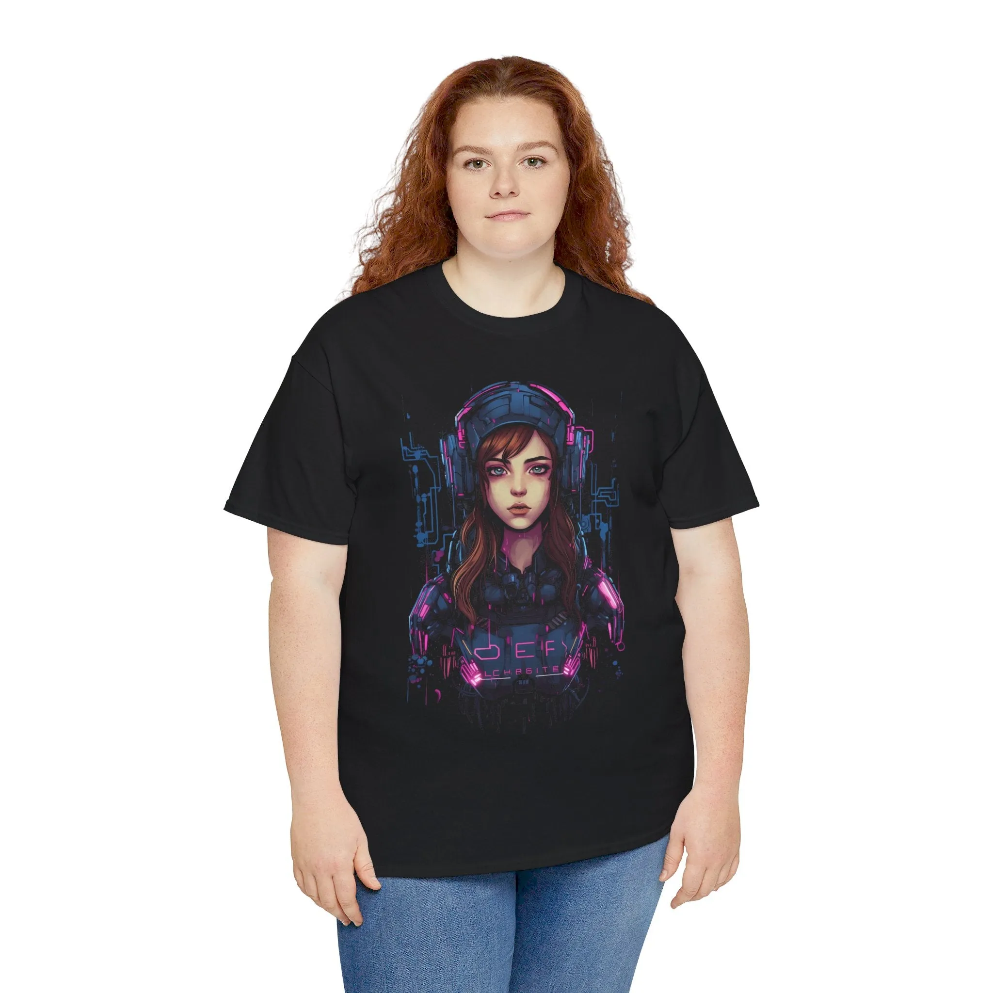 Cyber Girl T-Shirt | T-Shirt für Gamer und Cyberpunk Fans