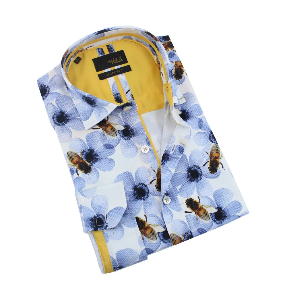 Daisies and Bees Button Down Shirt