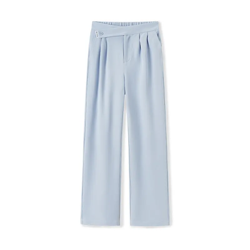 Drape High Waist Wide Leg Pants Trousers