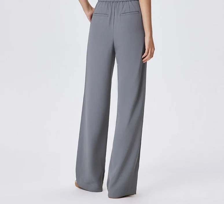 Drape High Waist Wide Leg Pants Trousers