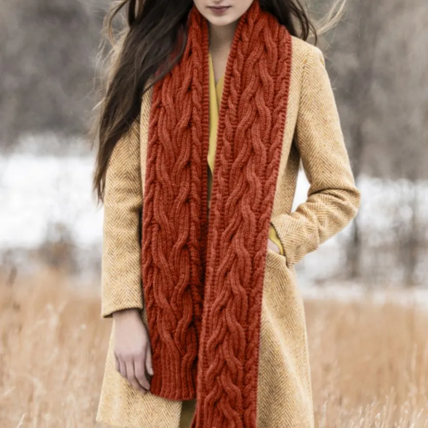 Edina Cabled Scarf