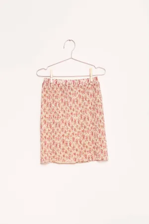 Fish & kids skirt flower pleated