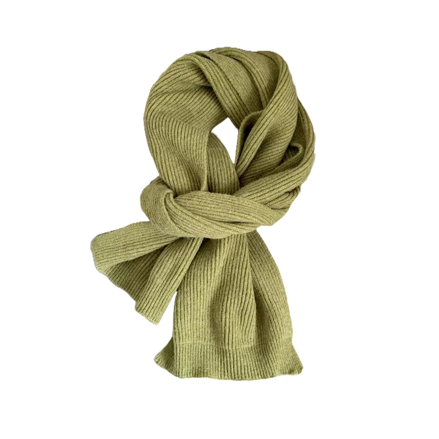 FLOOF Knit Scarf in Olive