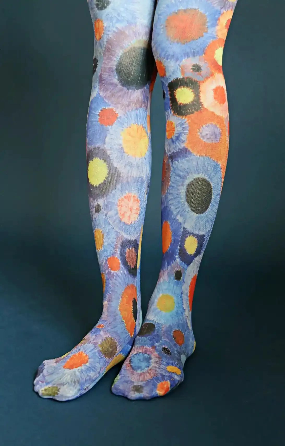 FLOWER by EI-KYU Printed Art Tights