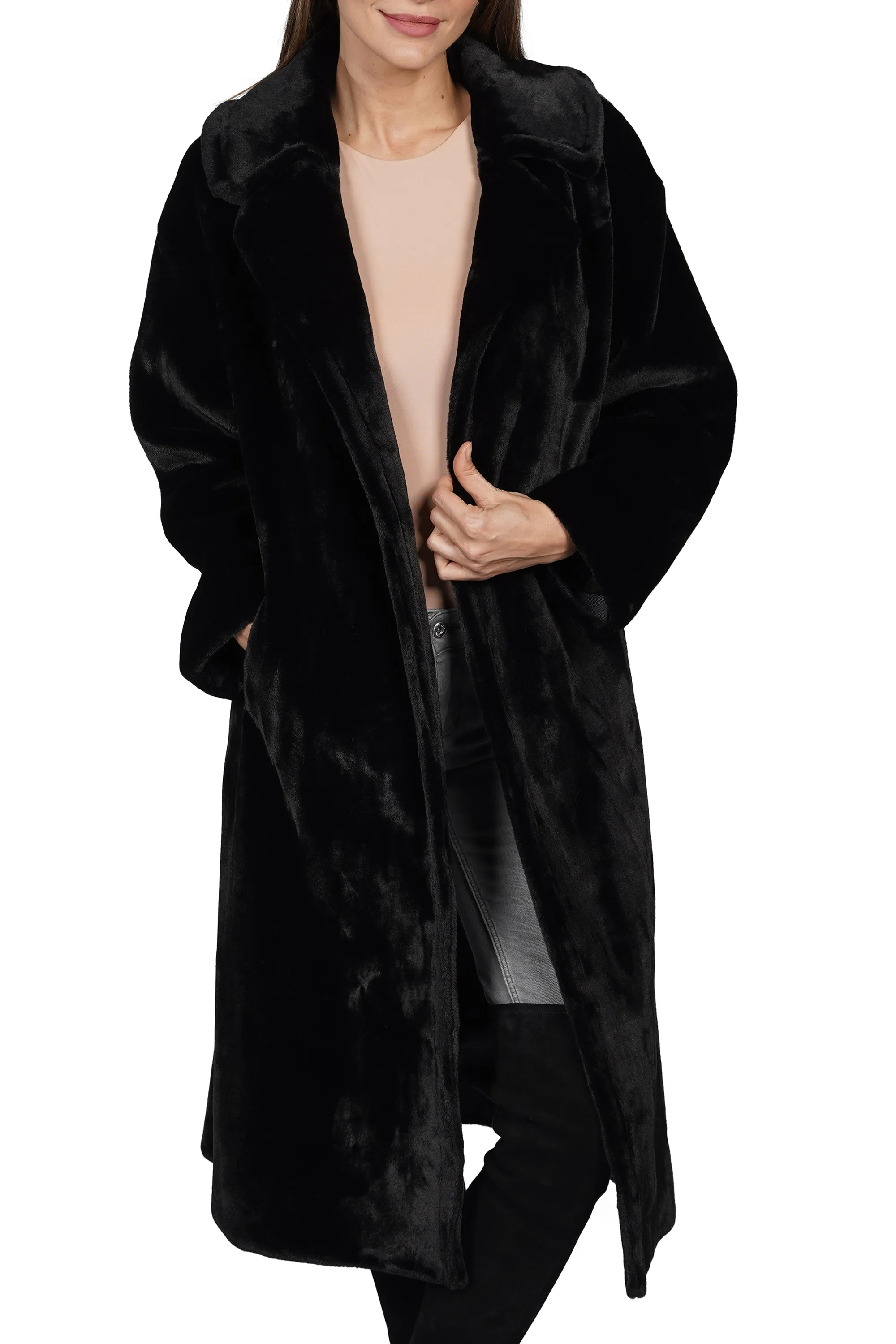 Freddy Long Faux Fur Coat