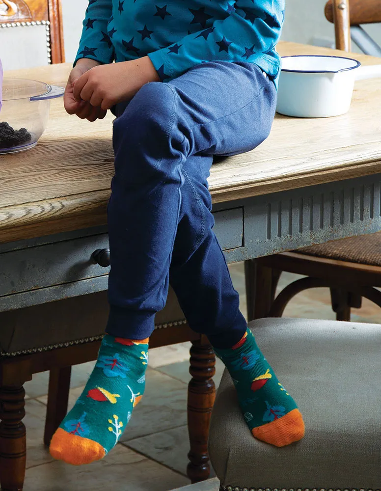 Frugi Indigo Everyday Cuffed Leggings