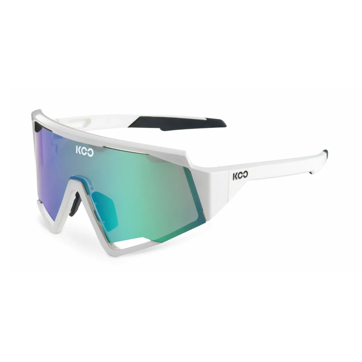 Glasses KOO Spectro White Green Lenses