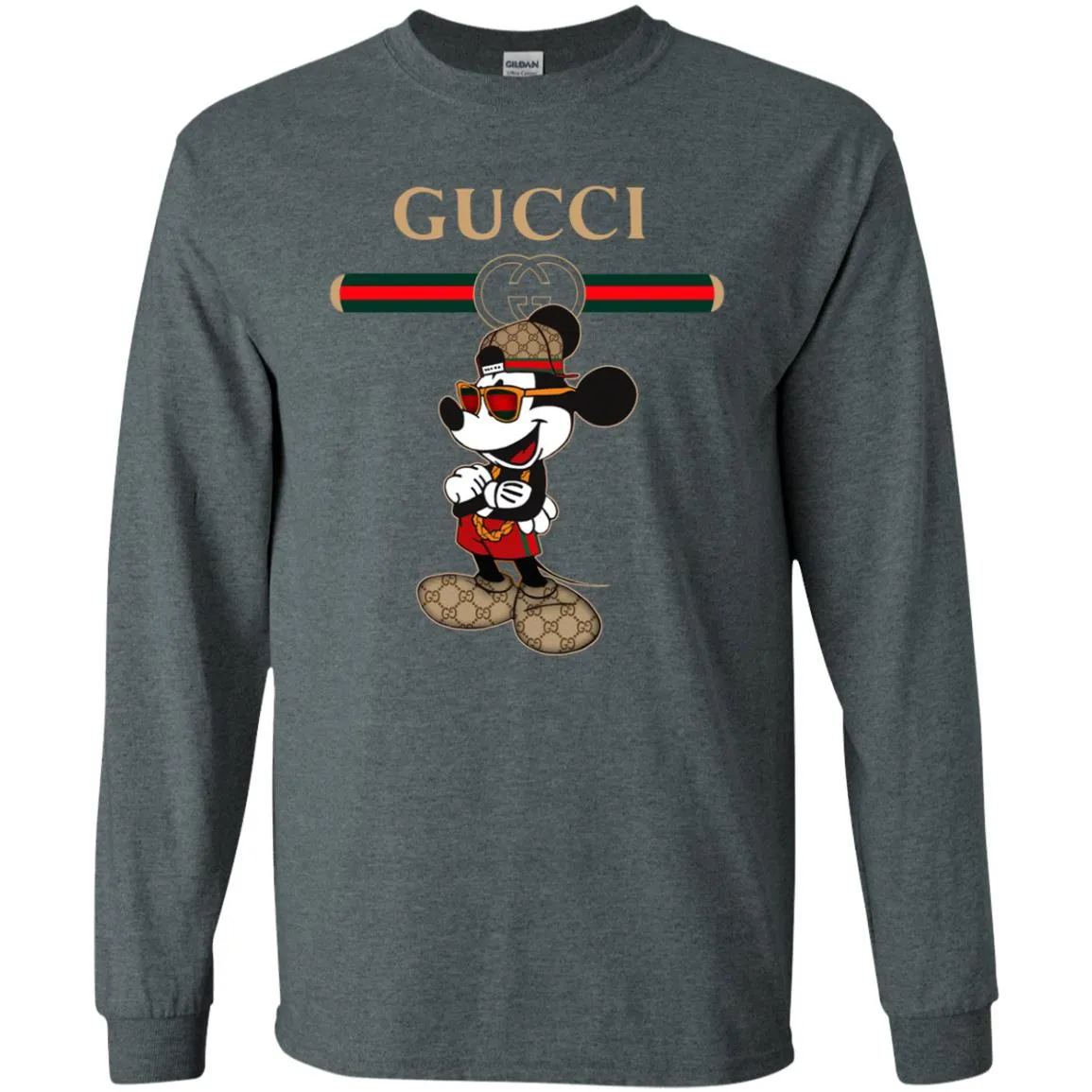 Gucci Mickey New Trending T-shirt Men Long Sleeve Shirt