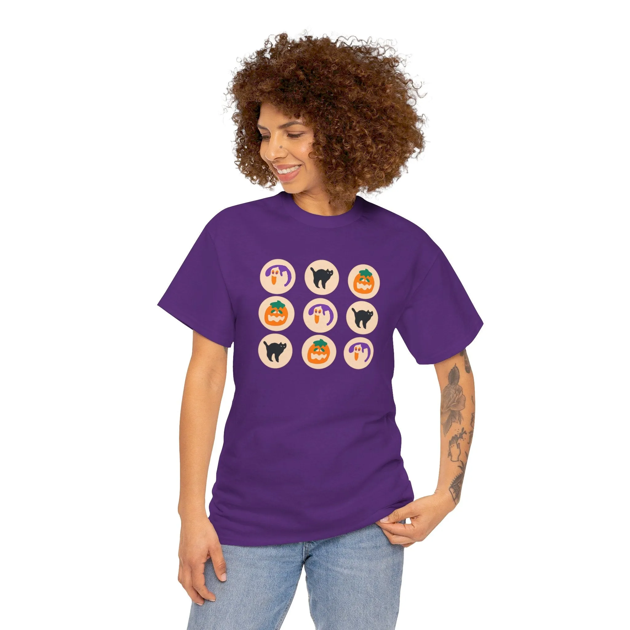 Halloween Cookie Unisex Heavy Cotton Tee