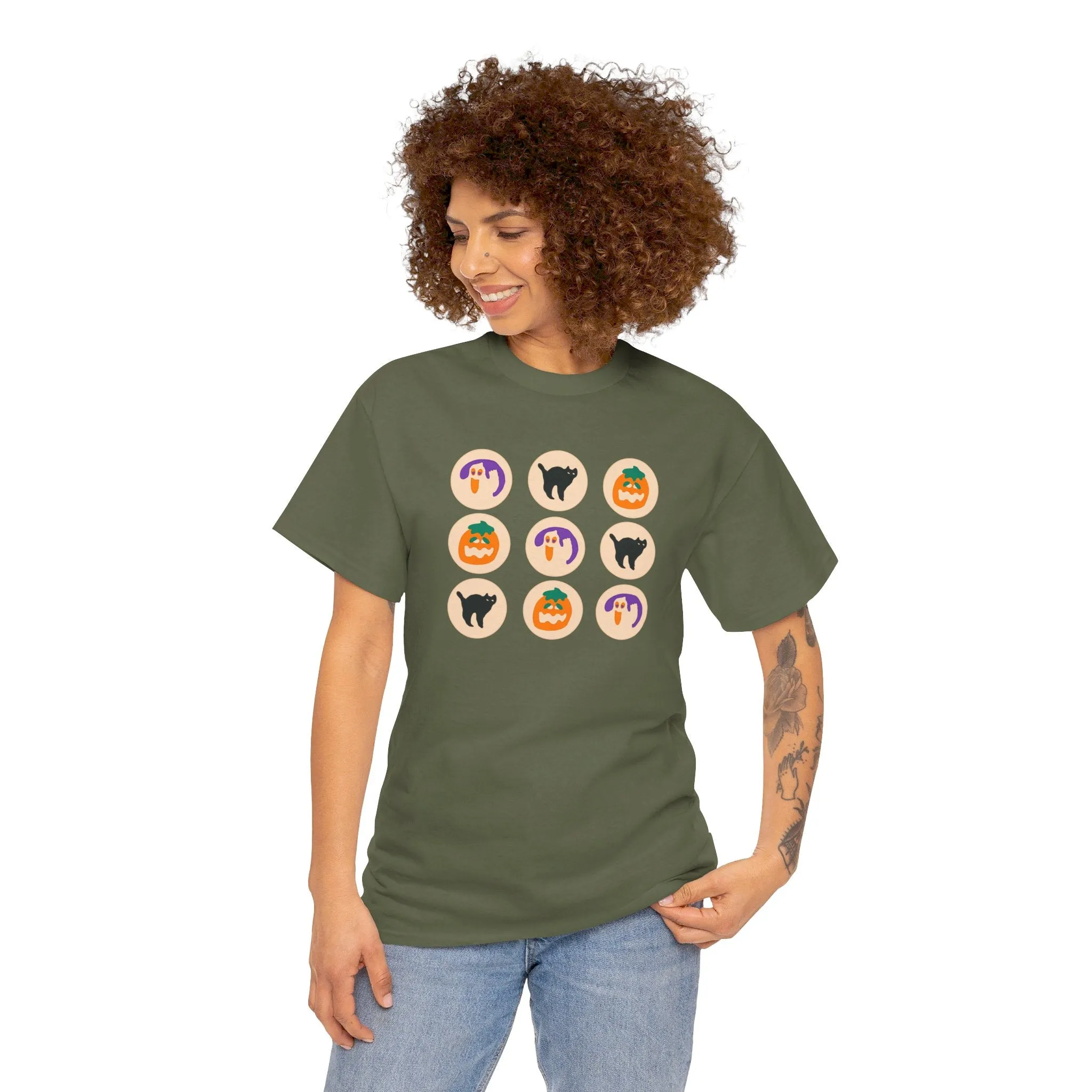 Halloween Cookie Unisex Heavy Cotton Tee