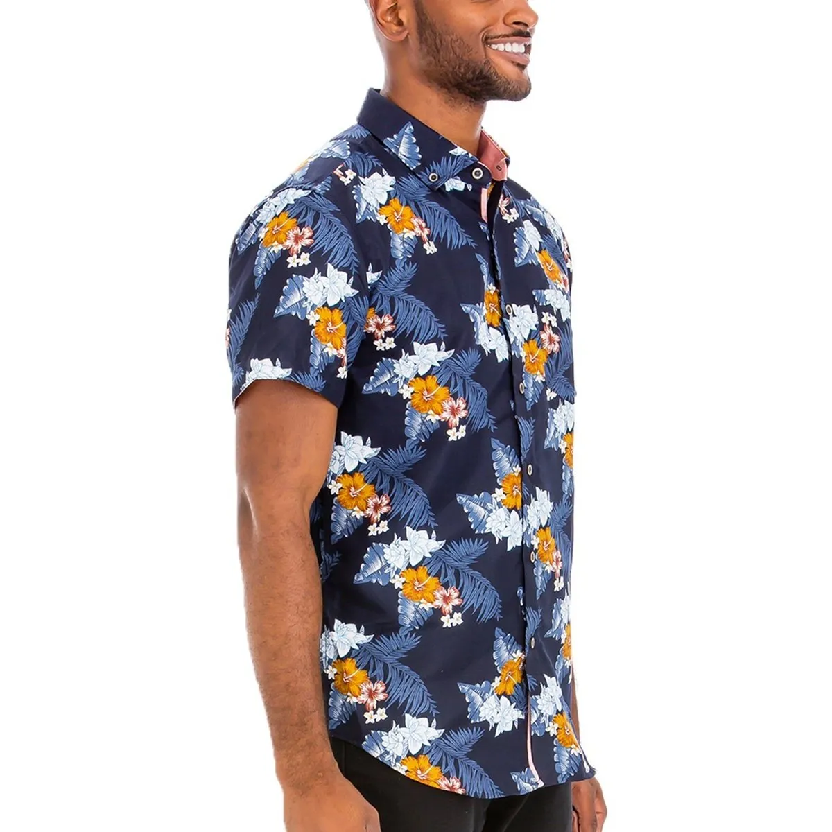 Hawaiian Print Button Down