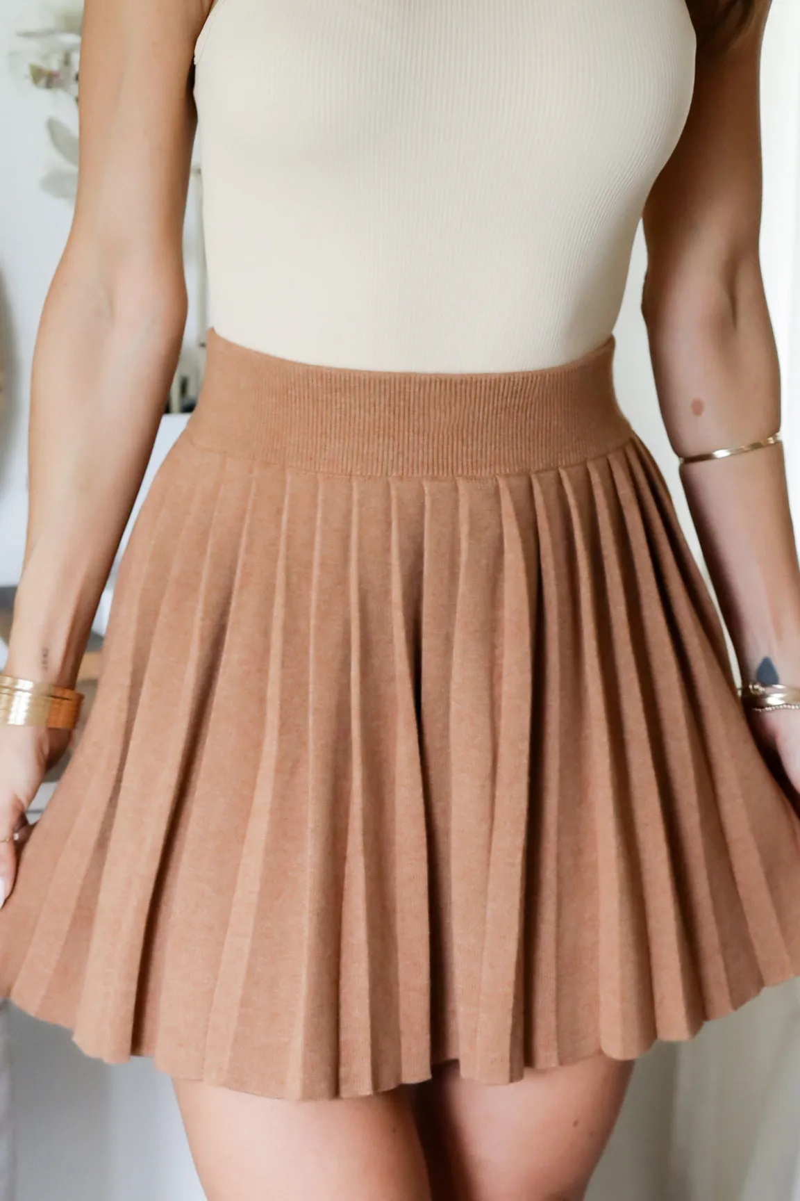 Hazel Pleated Mini Skirt- 2 colors