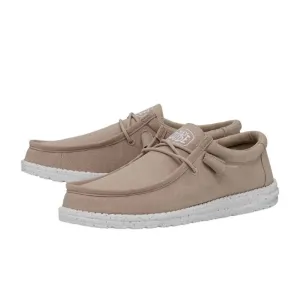 Hey Dude Men's Wally Slub Canvas Tan