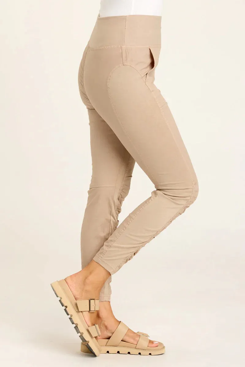 High Waist Penny Legging - Sand