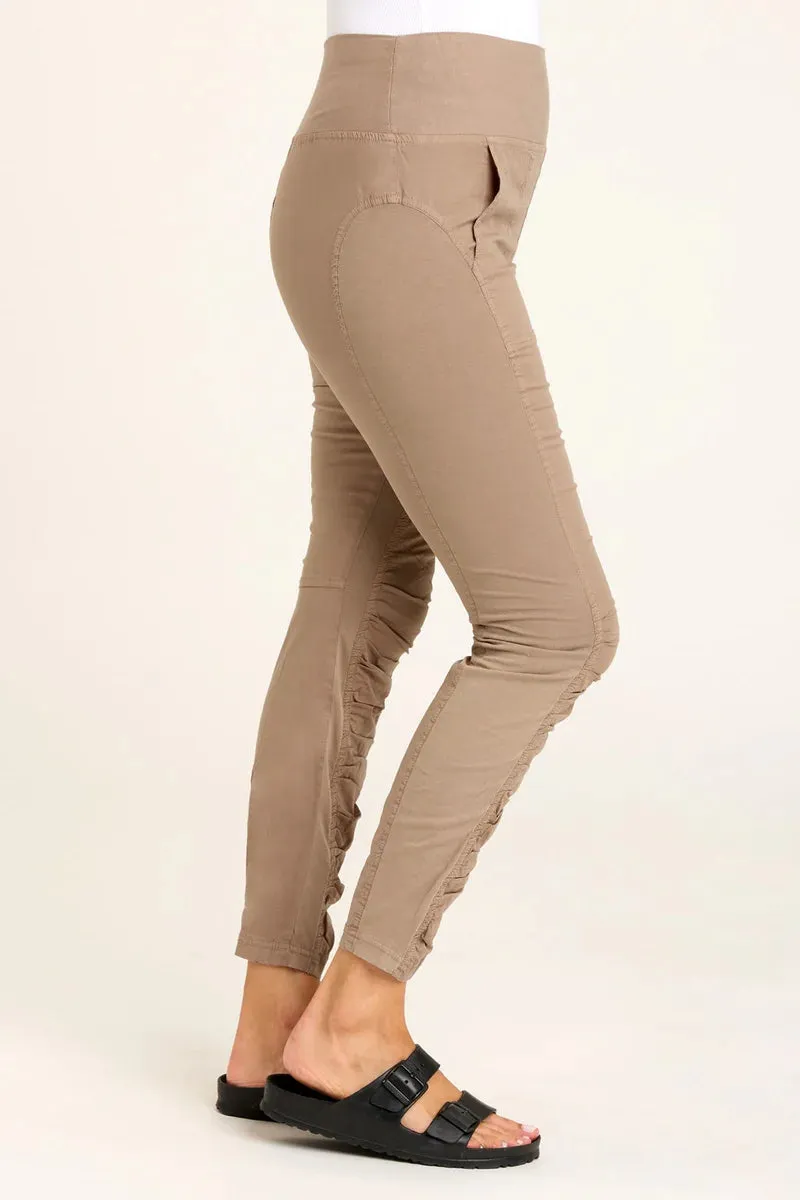 High Waist Penny Legging - Truffle